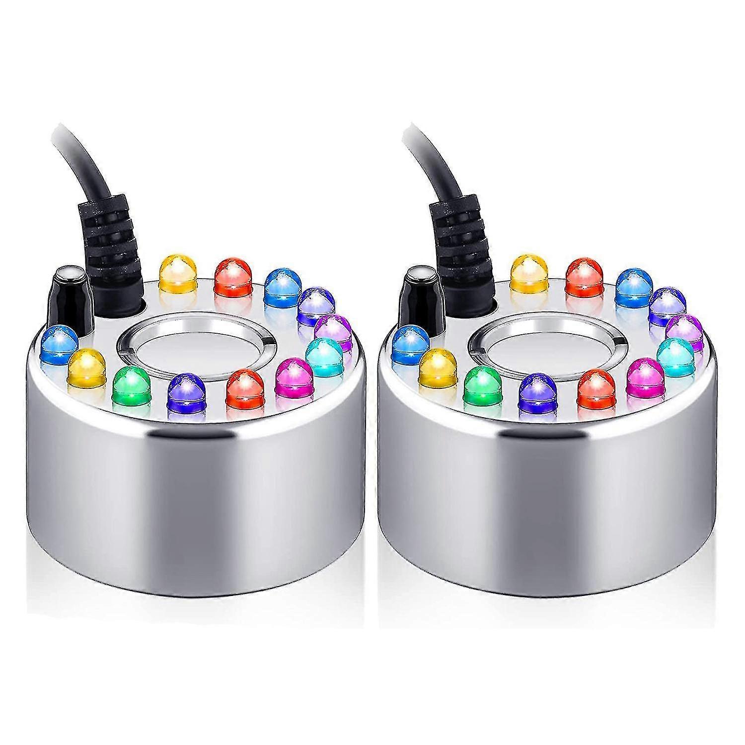2pc Mist Maker Fogger Ultrasonic Fog Machine Fountain Cauldron Mister Fogger Water Garden Pond Fogg