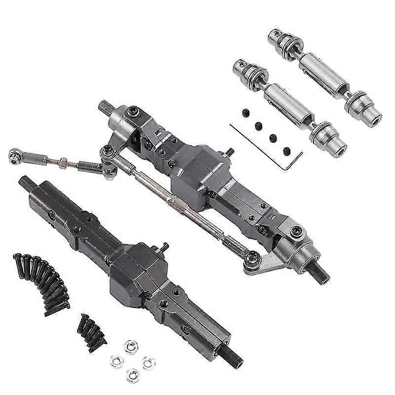 Metal Front And Rear Axle With Drive Shaft For C14 C24 C34 C44 B14 B24 1/16 Rc Car Upgrades Parts A