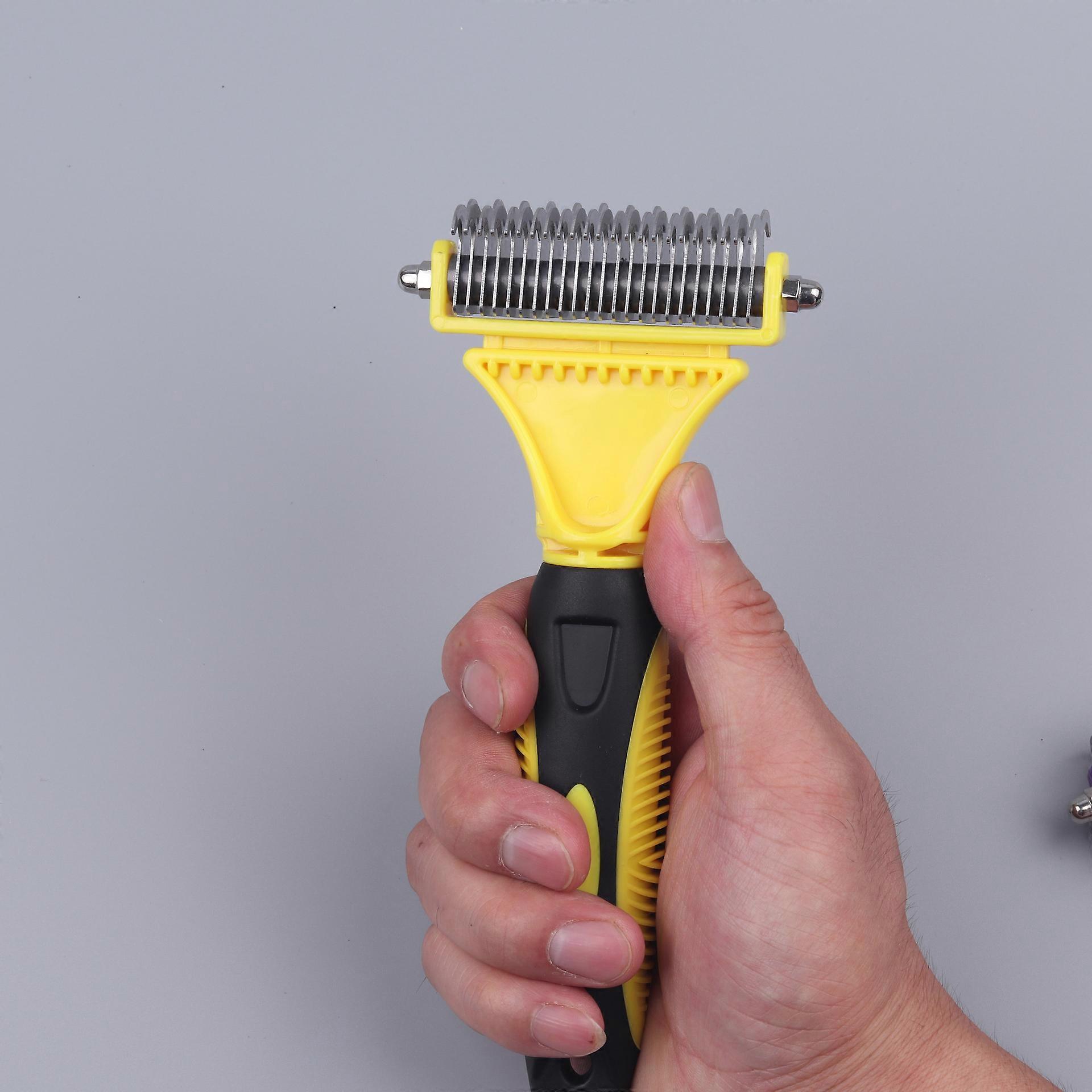 self-cleaning nail rake comb for pet