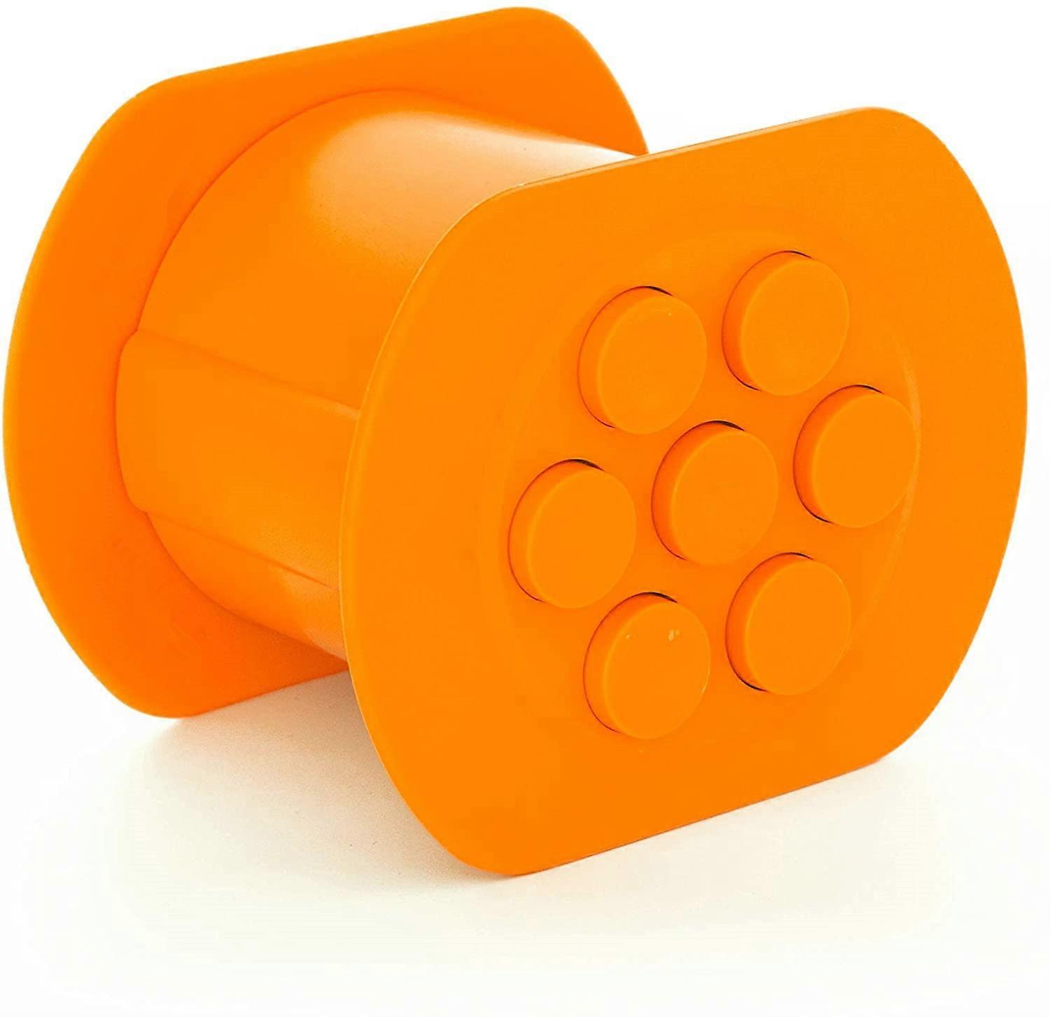 Sausage hot dog strip maker, meat press, meat strip squeezer, orange