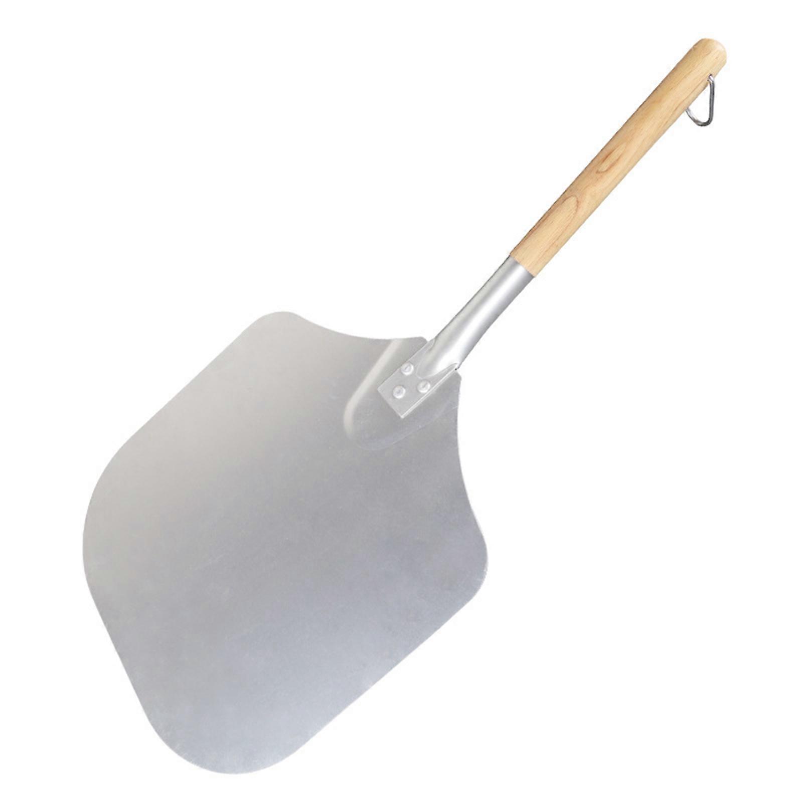 Removable Cake Pizza Spatula Shovel Turning Peel Tool with Wooden Long Handle KAESI