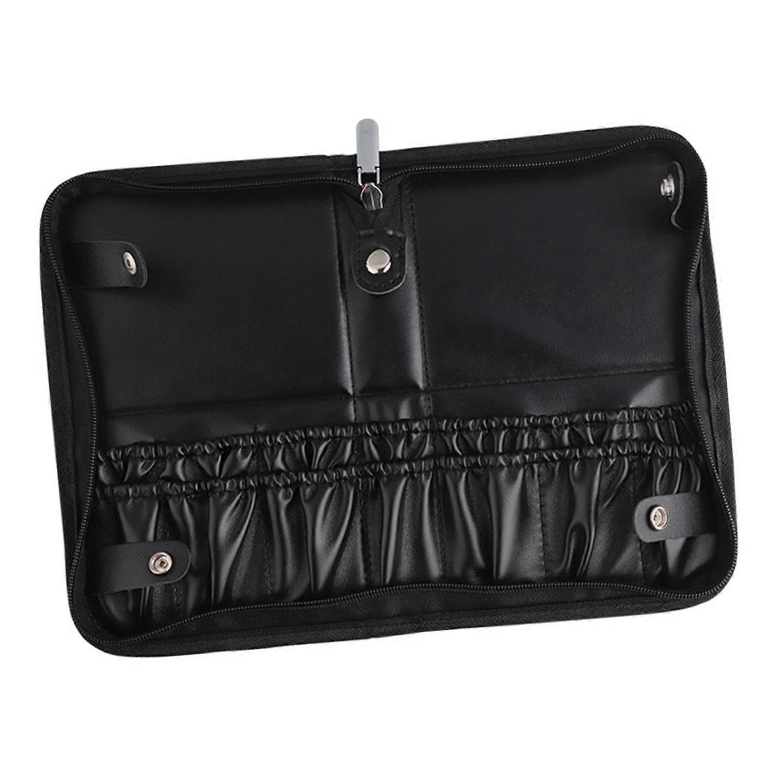 Cosmetic Bag Large Capacity Brush Organizer Practical Makeup Brush Organizer Cross pattern