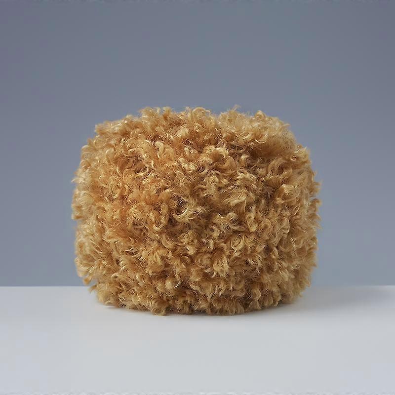 50G شعر الطفل ثلاثة حبلا DIY الأسلاك دمية الدب DIY لعبة قبعة الصوف الغزل المجعد الغزل تيدي الغزل