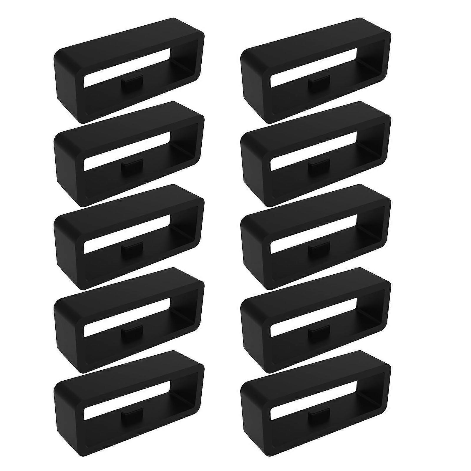 Silicone Connector Loop Wristband Fastener Ring Watch Strap For Vivomove For Hr