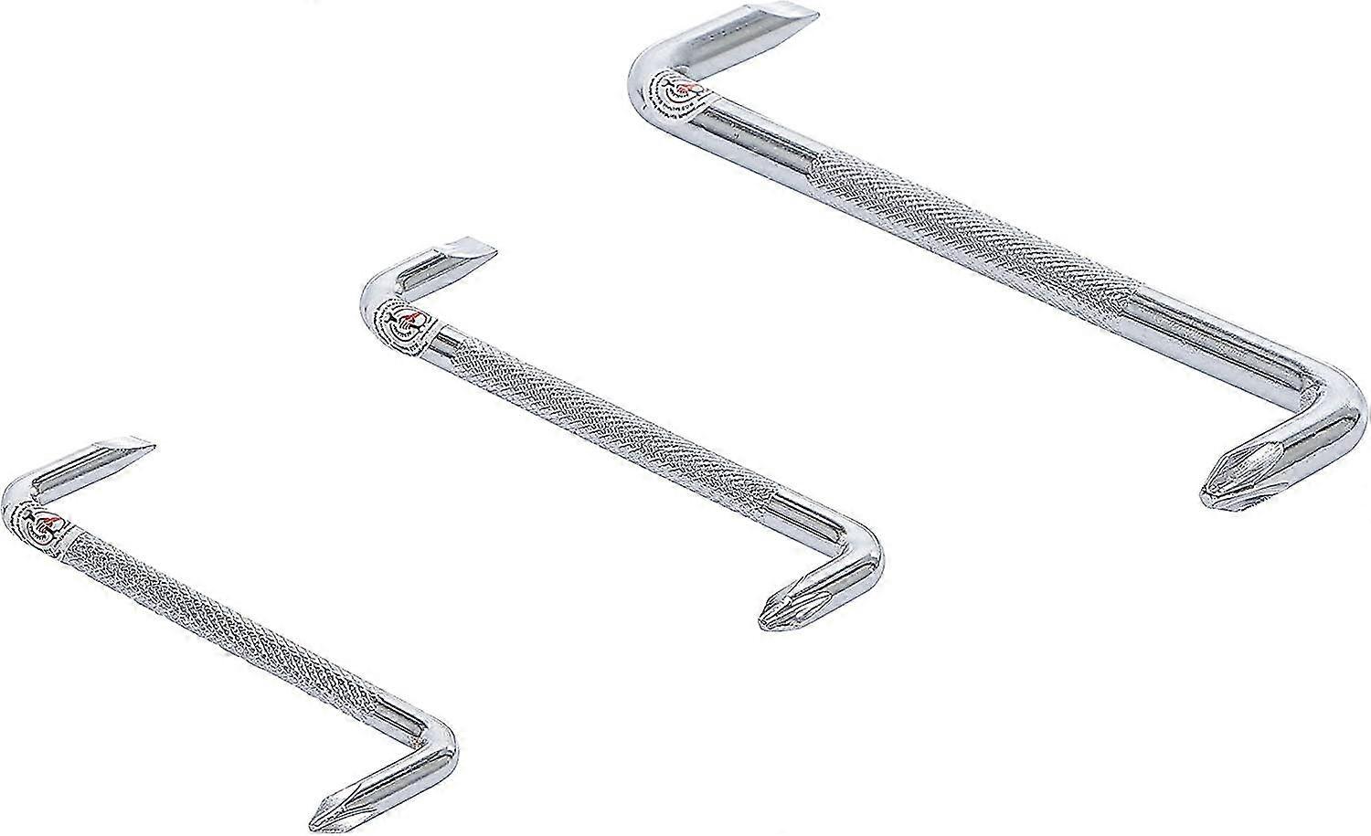 angled screwdriver set | slot | 3 pieces.
