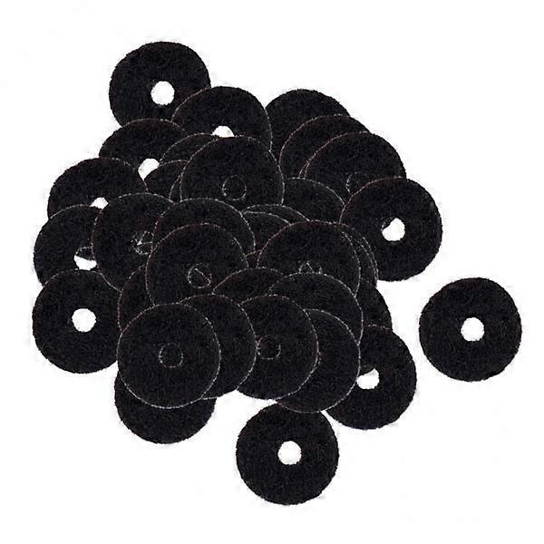 3x50pcs Guitar Strap Block Safety Strap Lock Washer Gaskets Black