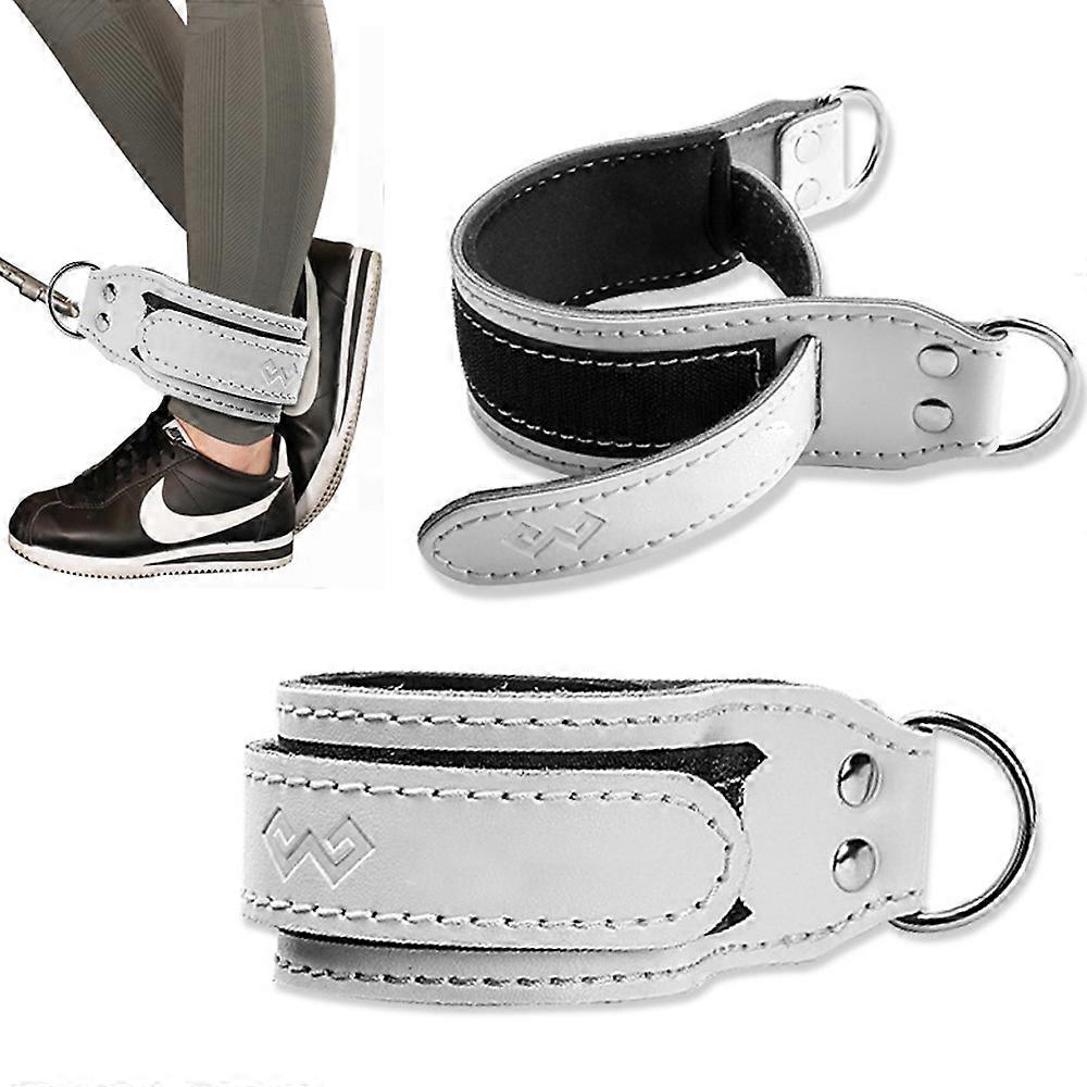 Strength Ankle Straps for Cable Machines (Pair) - Double D-Ring Attachment,  Adjustable