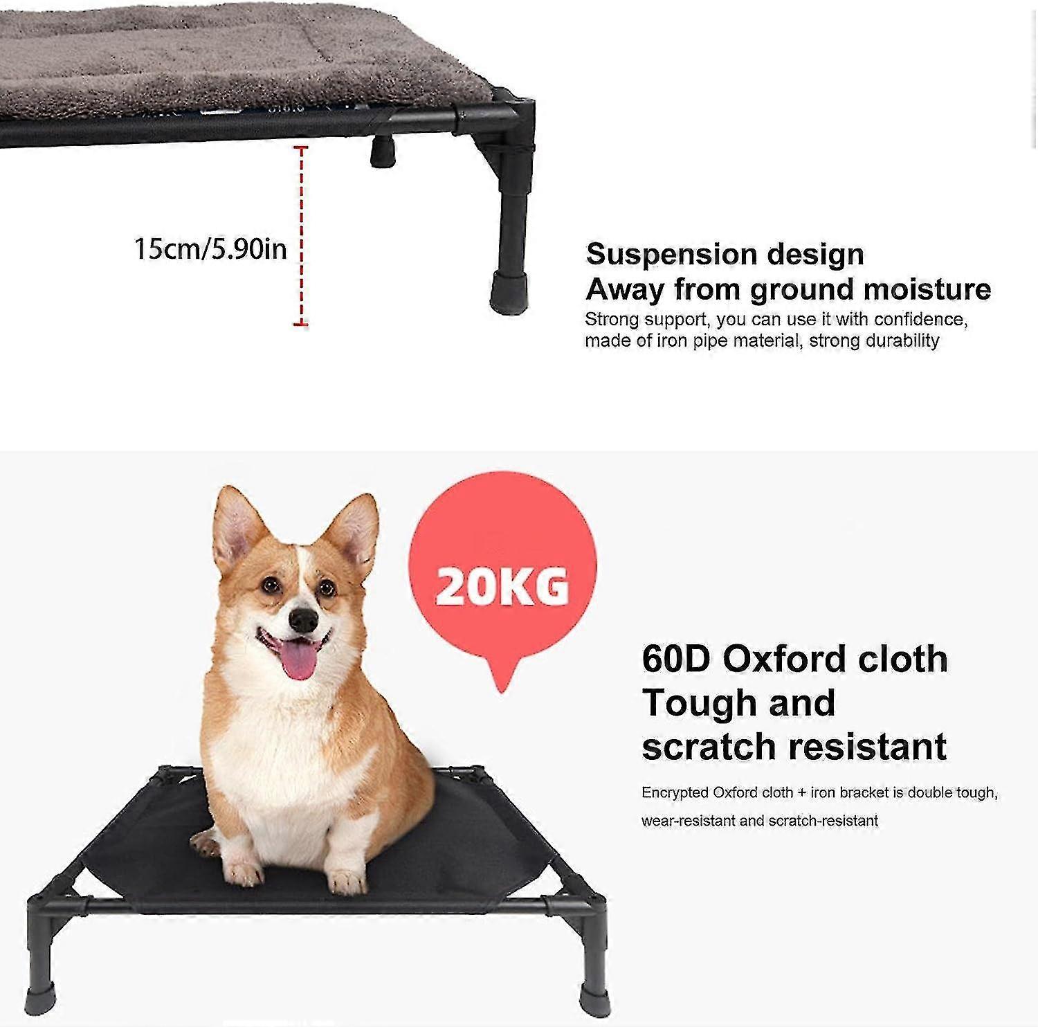 Outdoor Lounger For Dogs, Foldable Sun Protection Dog Bed With Sun ... - Foldable Outdoor Dog Beds