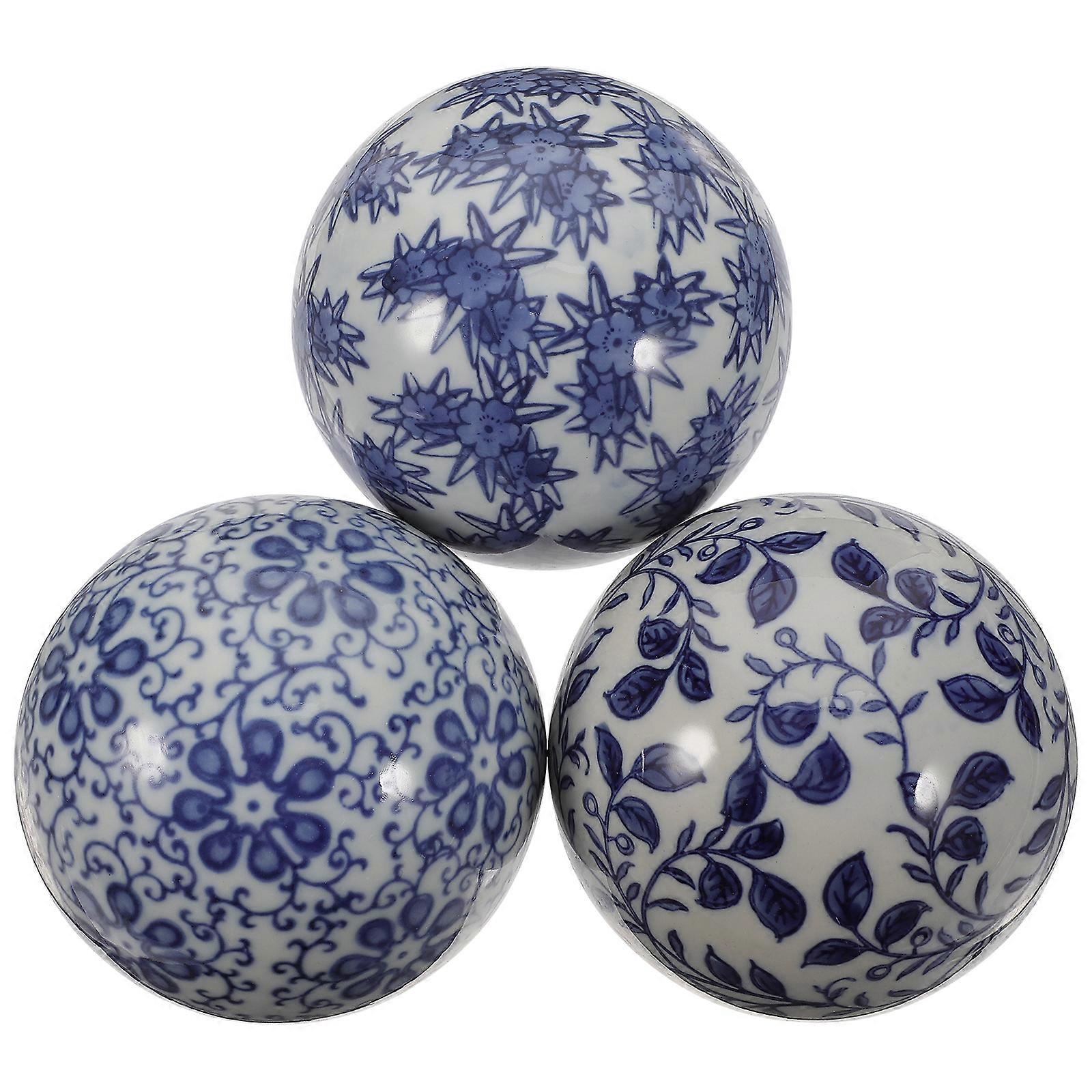 3pcs Delicate Floating Ceramic Balls Ceramic Floating Balls Water Pool Balls