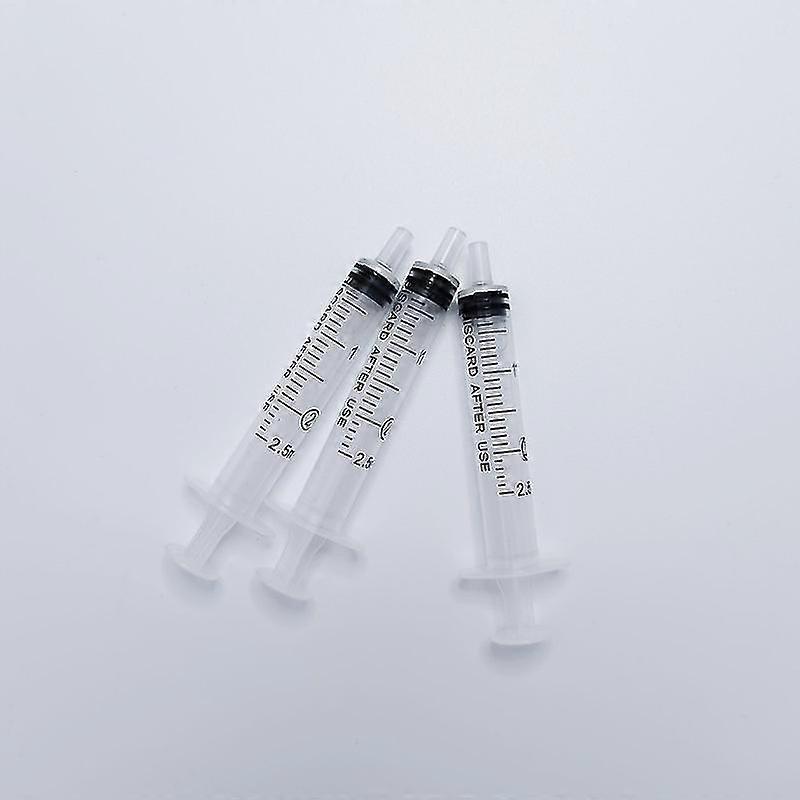 30pcs 2.5 / 5ml Plastikspritze kleine Spritze mit Spitzenkappe einzeln verpackt für Oral