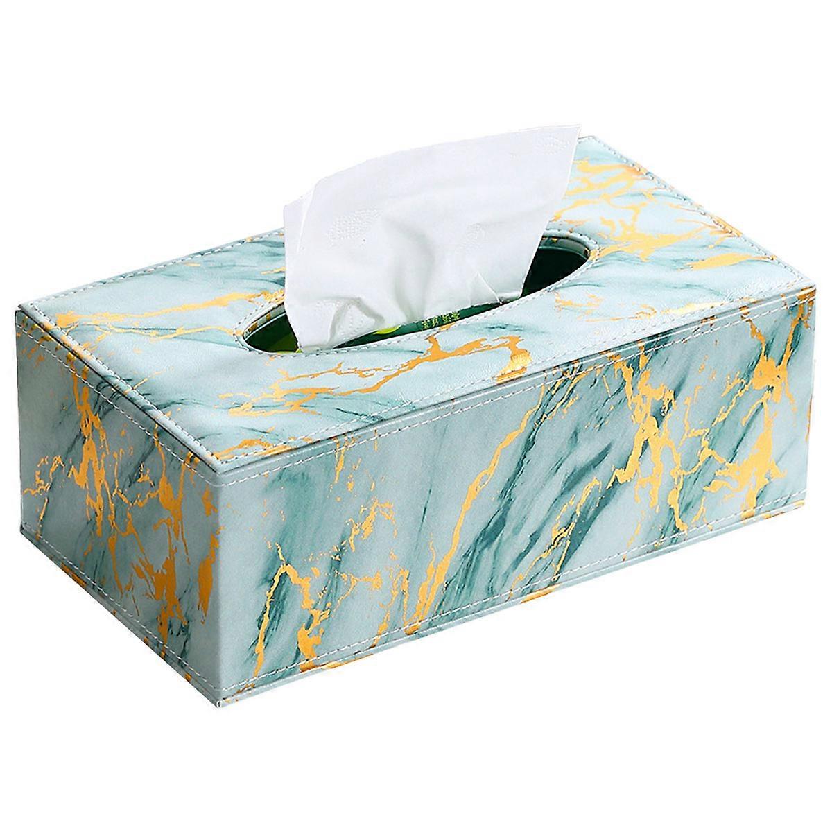 KXJ-Tissue container PU leather handkerchief box rectangular cosmetic tissue box ~