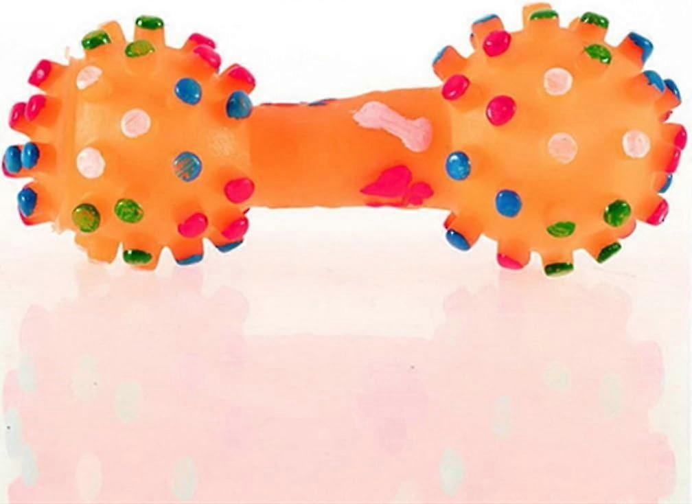 Rubber Chew Toy for Dogs and Cats, Polka Dot Pattern