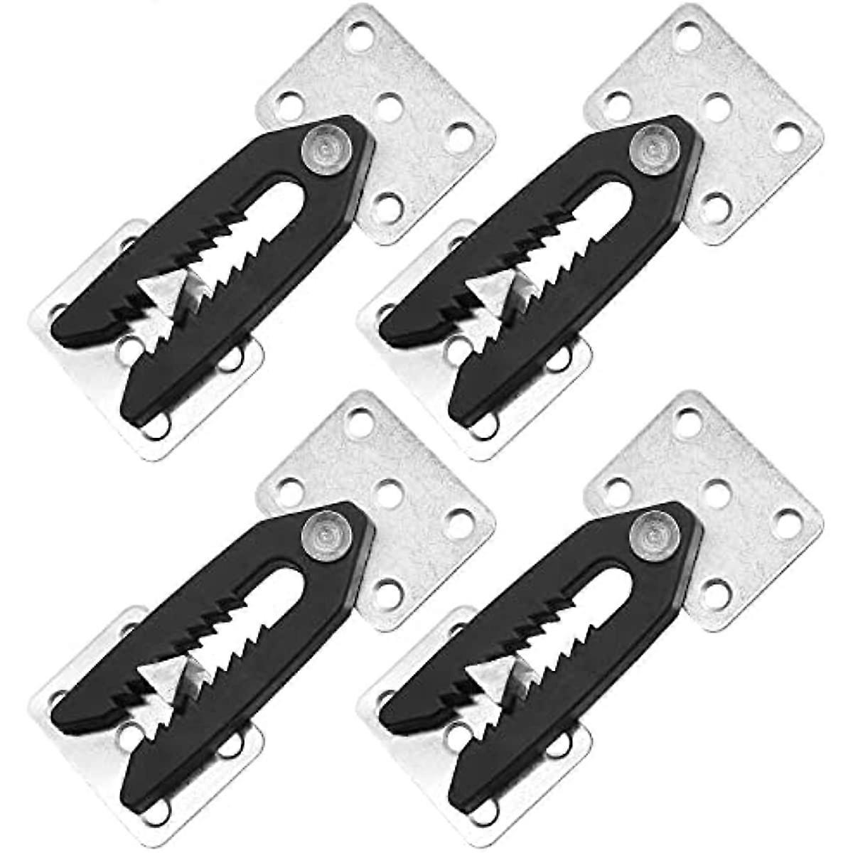 4 Pcs Sectional Couch Connector, Heavy Duty Couch Snap Alligator Sofa Connector Sofa Interlocking Connector Furniture Joint Snap with Mounting Screws
