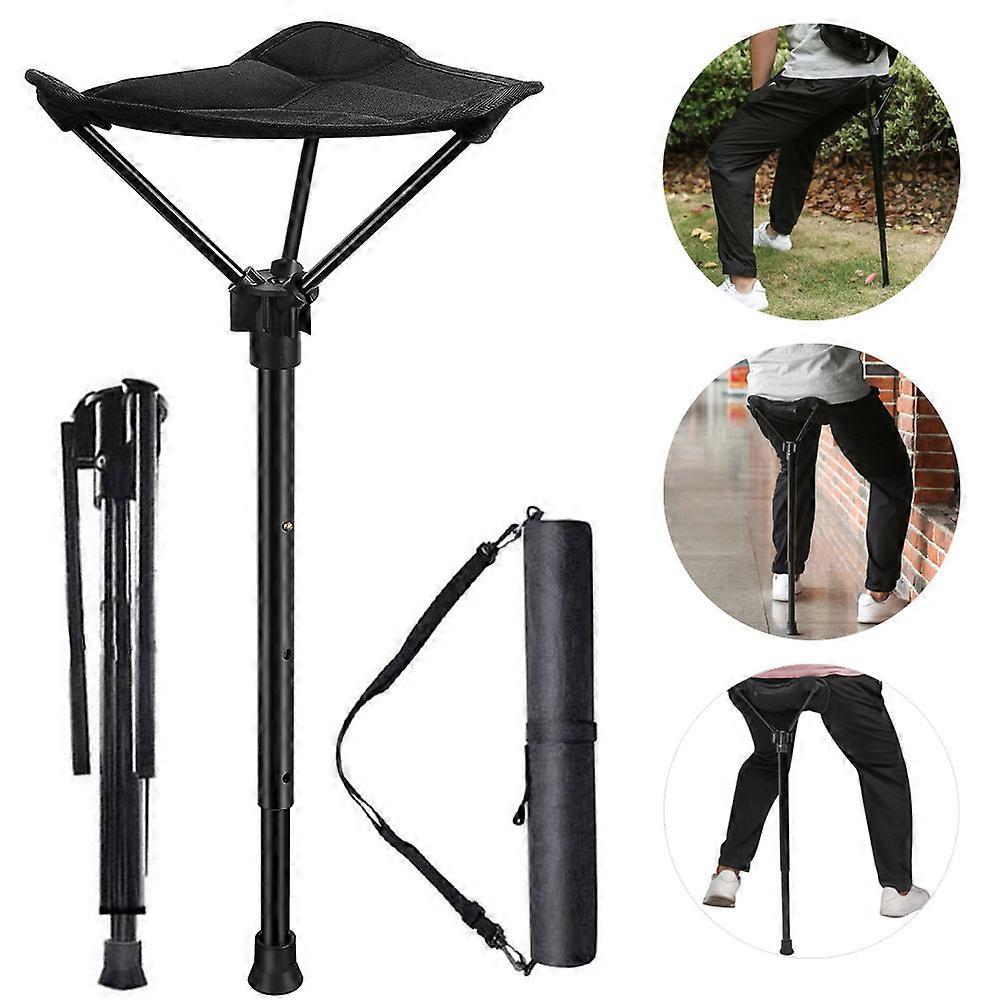 للطي ترايبود البراز المحمولة مقعد تلسكوبي البراز قابل للسحب في الهواء الطلق كرسي الصيد