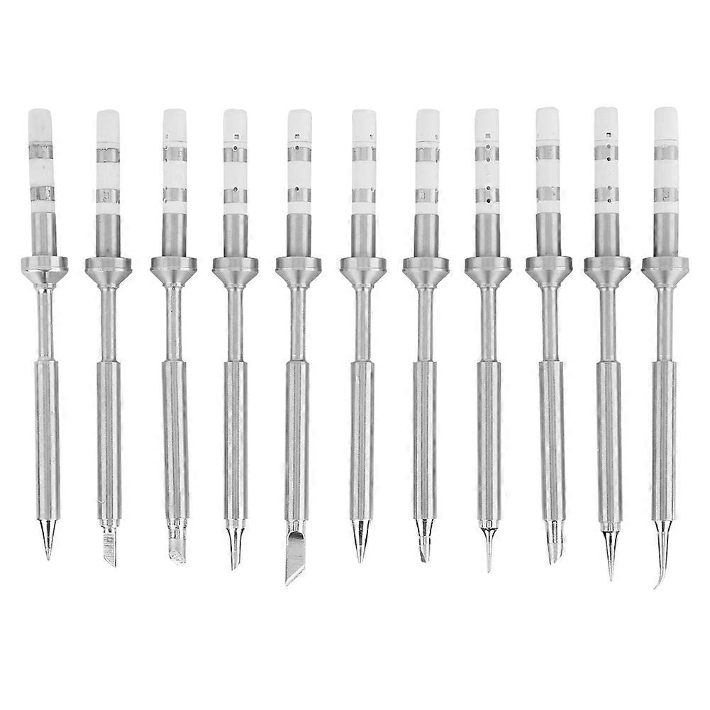 Stainless Steel Soldering Iron Tips Replacement for TS100 Soldering Iron (11Pcs Set)