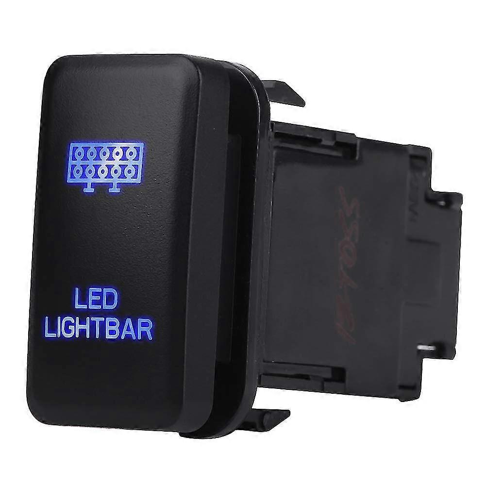 Led Light Bar Rocker Switch On-off Led Light, 12v Blue Led Auto Switch Rocker Toggle Switch (led Light Bar Pattern)