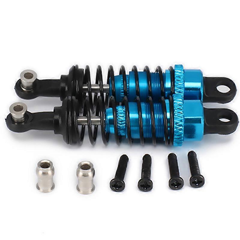 2 Pcs Oil Adjustable 65Mm Damper for Rc Car 1/18 A959 A969 A979 K929 ,Blue