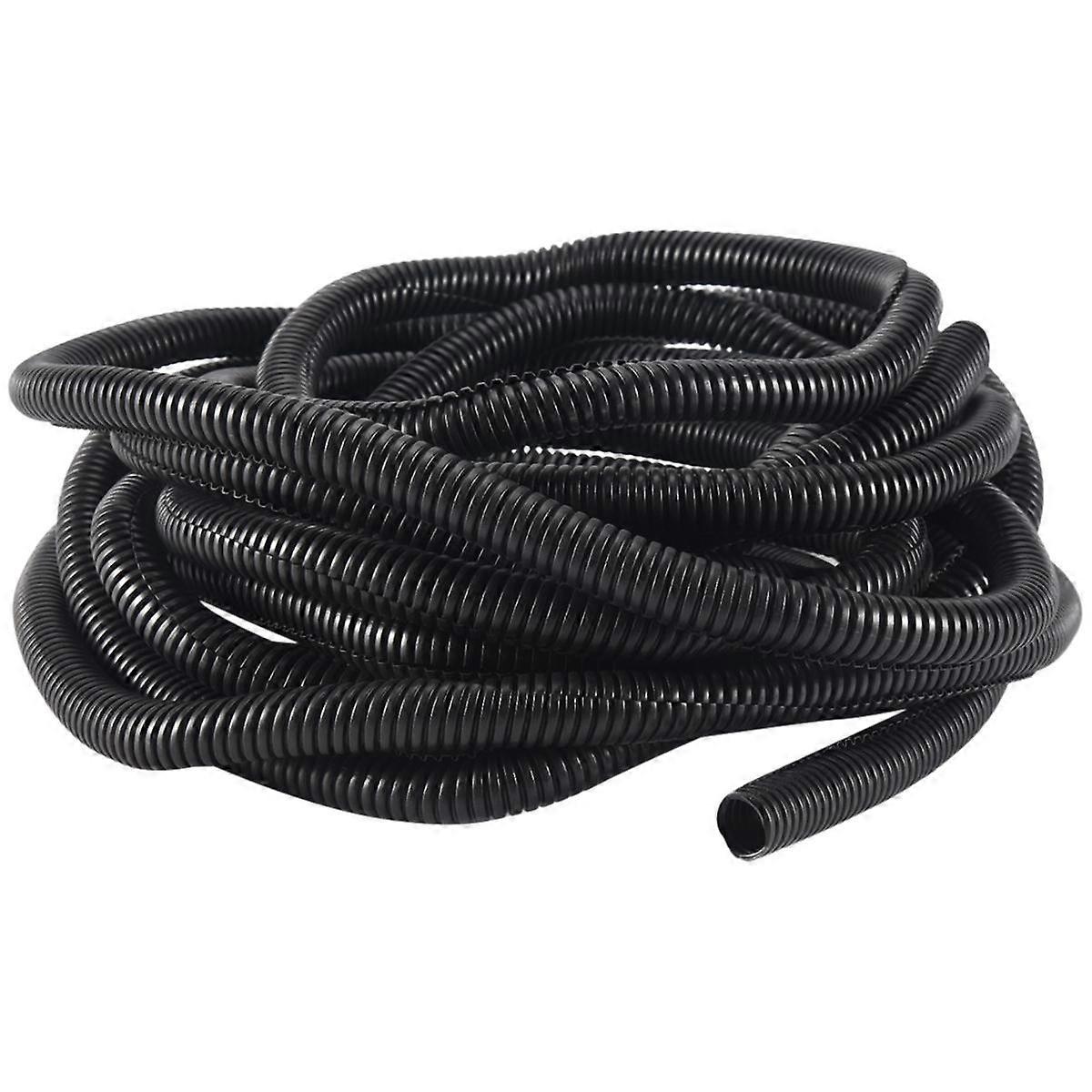 20 Ft Split Wire Loom Conduit Polyethylene Tubing Black Color Sleeve Tube 10mminnerdiameter