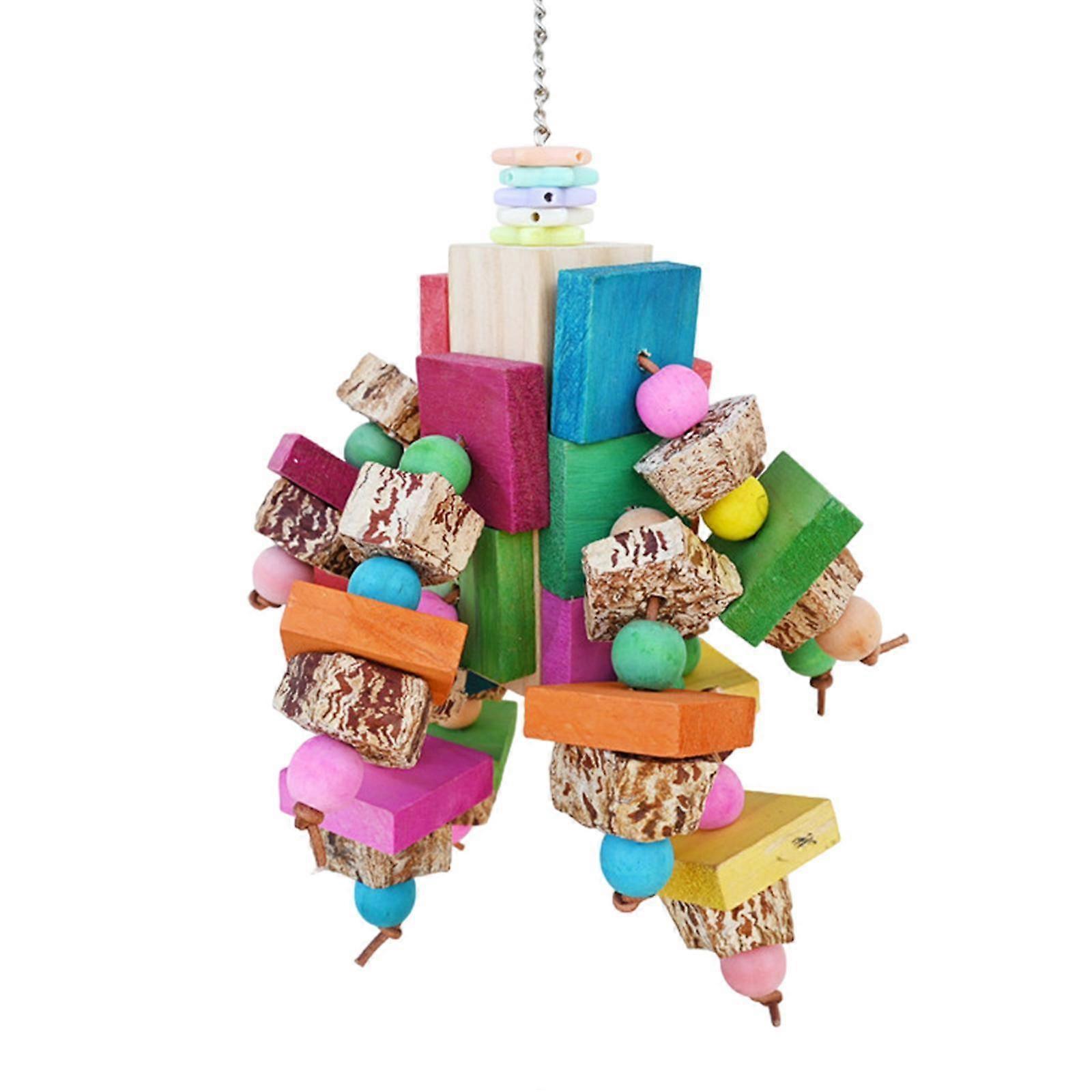 Birds Cage Hanging Toy Unique Parrot Chew Toy for Parakeet Parrotlet Budgies