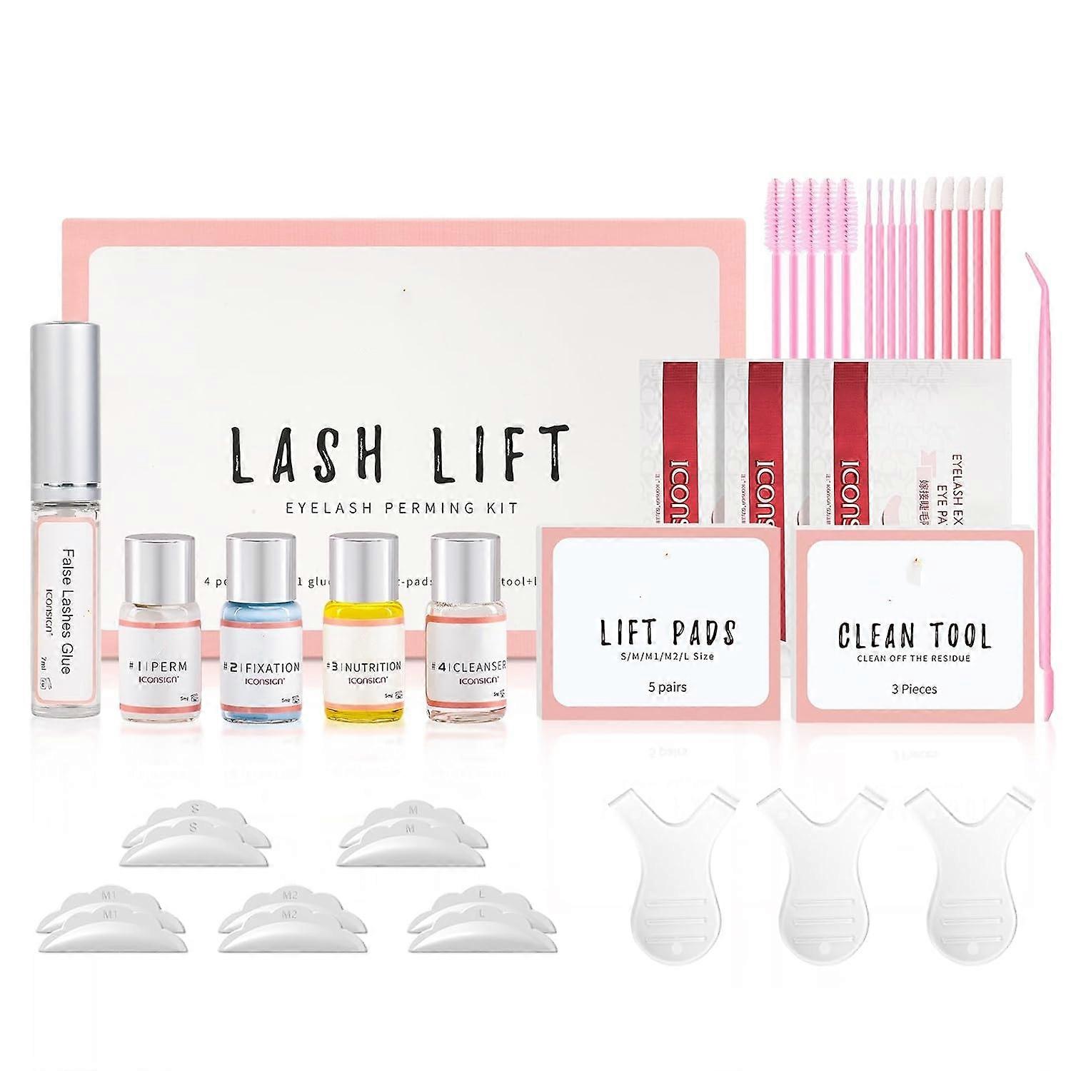 Lash Lift kit Eyelash Perm kit, 2024 Professional Eyelash Curling Lash Extension Set for Natural Curl Eyelash Look, Home/ Salon Use