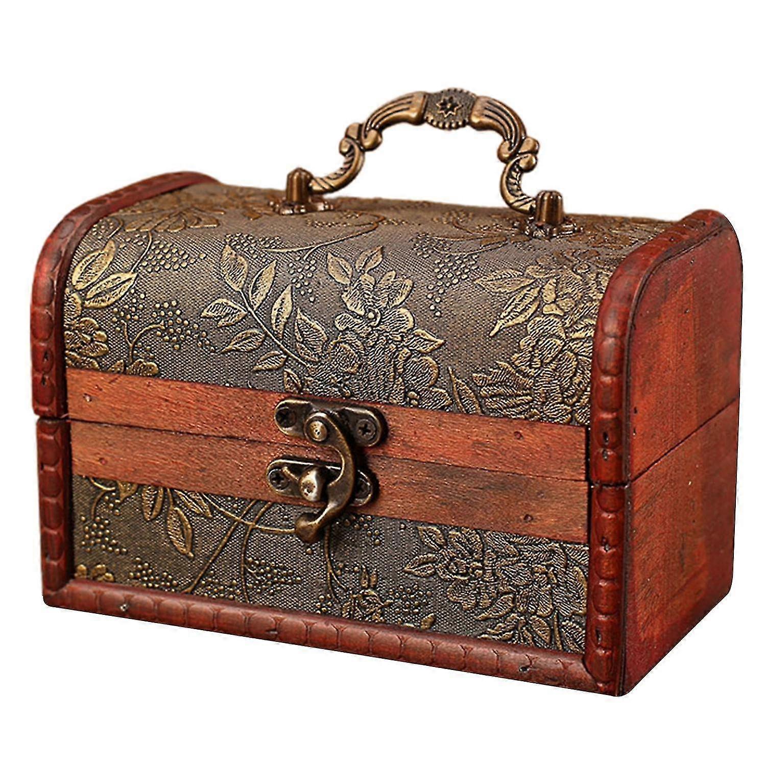 Jewelry Storage Box Multi-function Rustic Eco-friendly All Purpose Wooden Jewelry Box for Home