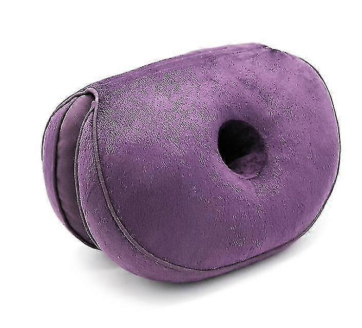 Multifunctional Double-folding Comfort Seat Cushion,memory Foam Buttocks Cushionpurple
