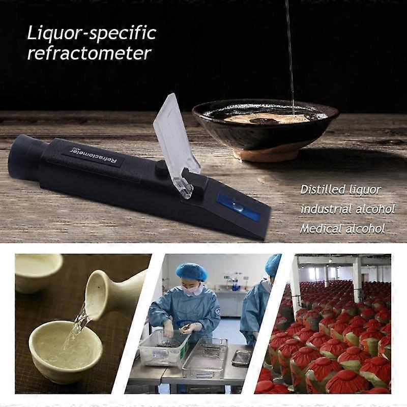 G5AB Portable Refractometer with ATC 0-32 for Honey Moisture Brix and Baume Liquor Alcohol Content Meter Tester Easy to Use