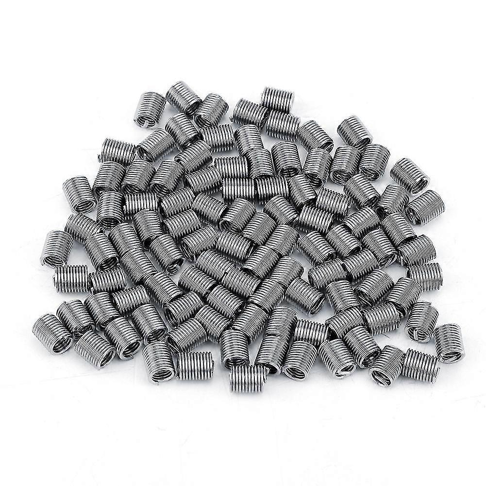100pcs M4 Stainless Steel SS304 Coiled Wire Helical Screw Thread Inserts (M4*0.7*2.5 D)
