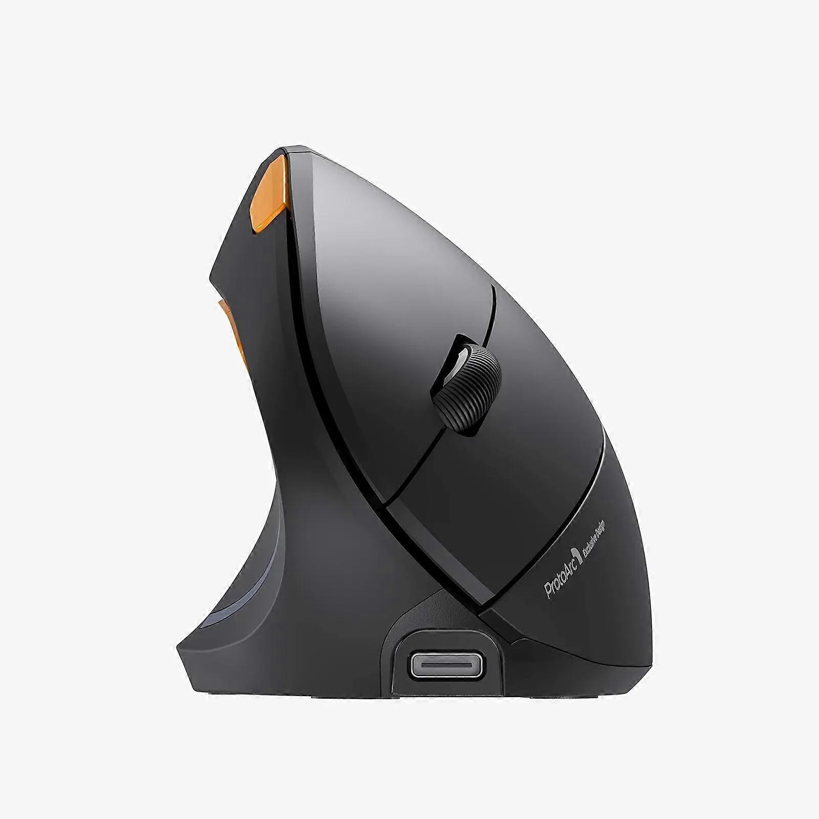 ProtoArc EM13 BT Wireless Vertical Mouse for Left Hand Rechargeable 2.4G USB Engonomic Mice for Computer Laptop Notebook PC Mice & Trackballs