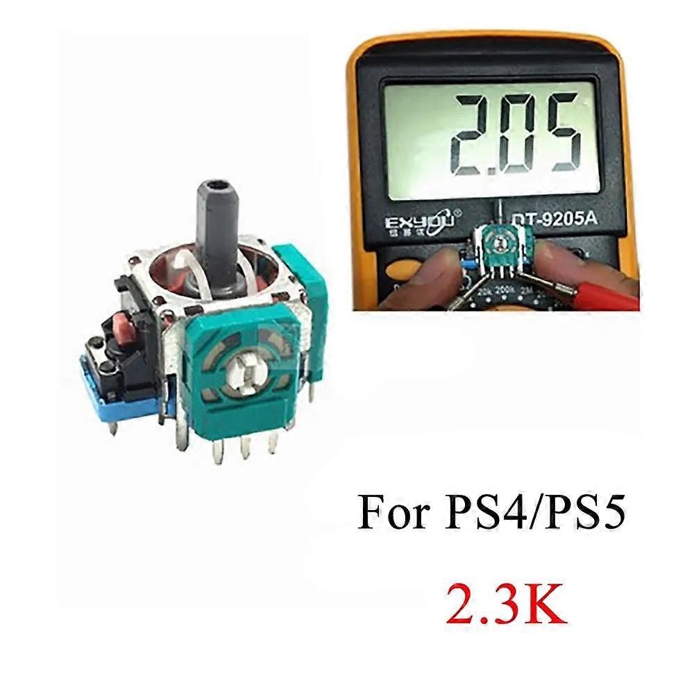 JCD 1pcs 3D Analog Stick Joystick Sensor Module 3Pin Rocker For PS5 PS4 PS3 Controller Axis Resistors Potentiometer Replacement