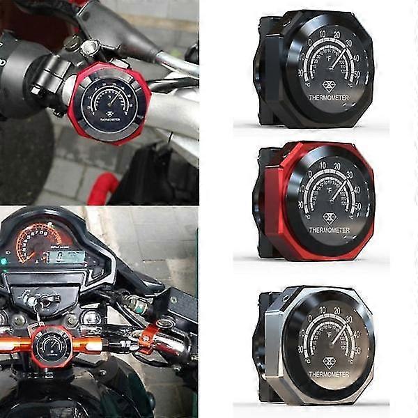 Handlebar dial thermometer Waterproof temperature display black