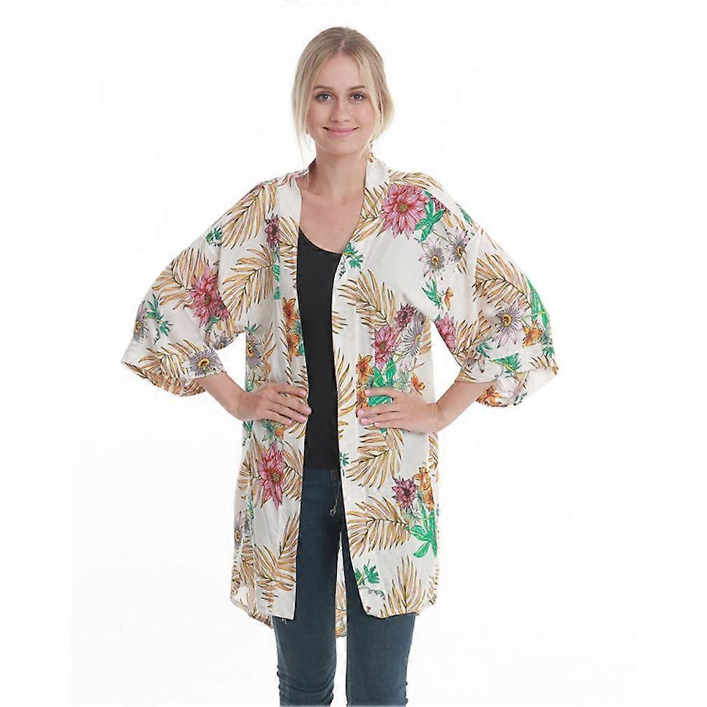 Lightweight Poncho Caftan Shawl with Tassel Open Front Cardigant for Lady