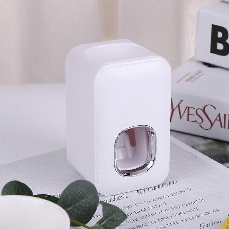 Toothpaste Dispenser Wall Mounted Automatic Toothpaste Squeezer Bathroom Accessories Toothpaste Holder Rack    Toothbrushes