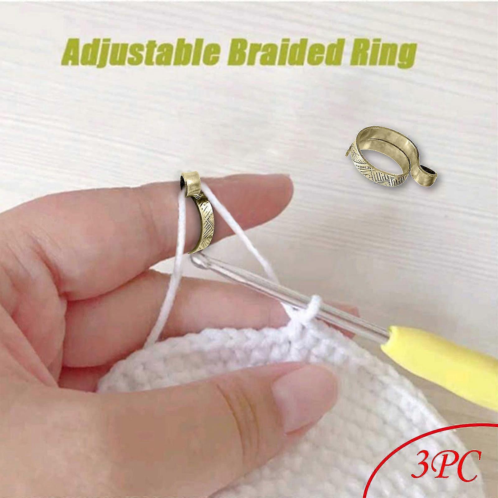 Adjustable Knitting Loop Crochet Loop Knitting Accessories Knitting Ring Adjust