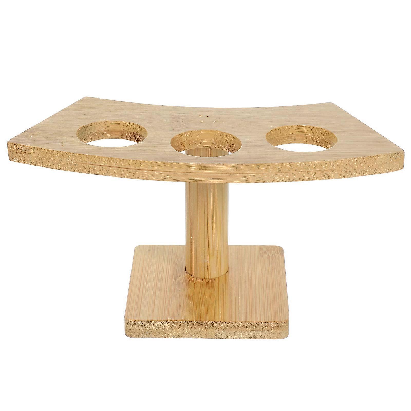 1 pz Giapponese Rotolo A Mano Bambù Storage Rack Ice Cream Cono Holder (Tre Fori)
