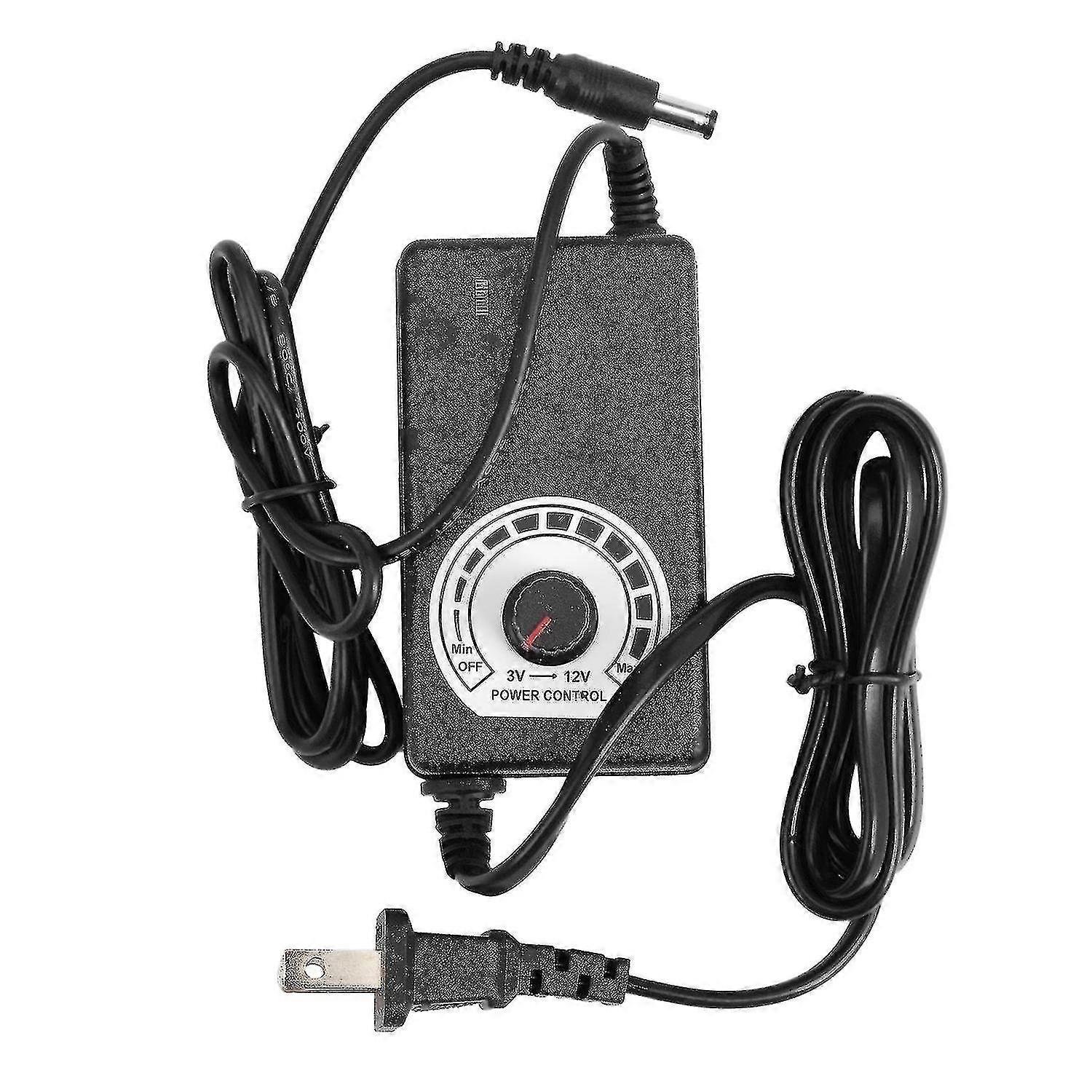 Ac To Dc Adapter 12v 2a Adjustable Power Supply Motor Speed Controller With Us Plug Compatible Electric Fa-dt