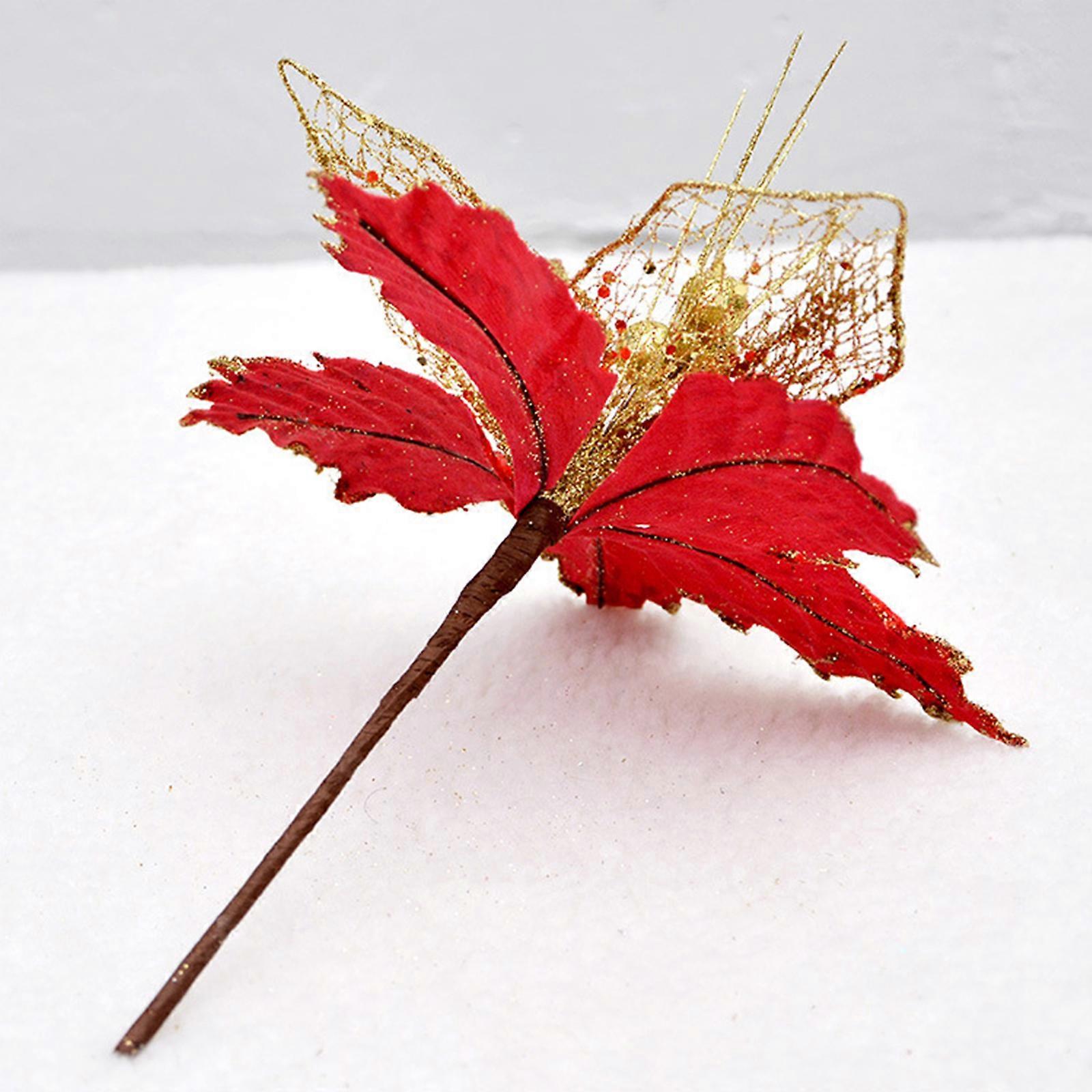 Christmas Tree Decorations Artificial Artificial Accessories Wreath 20cm Net Yarn Made Of PE Fake PE Simulation Flower