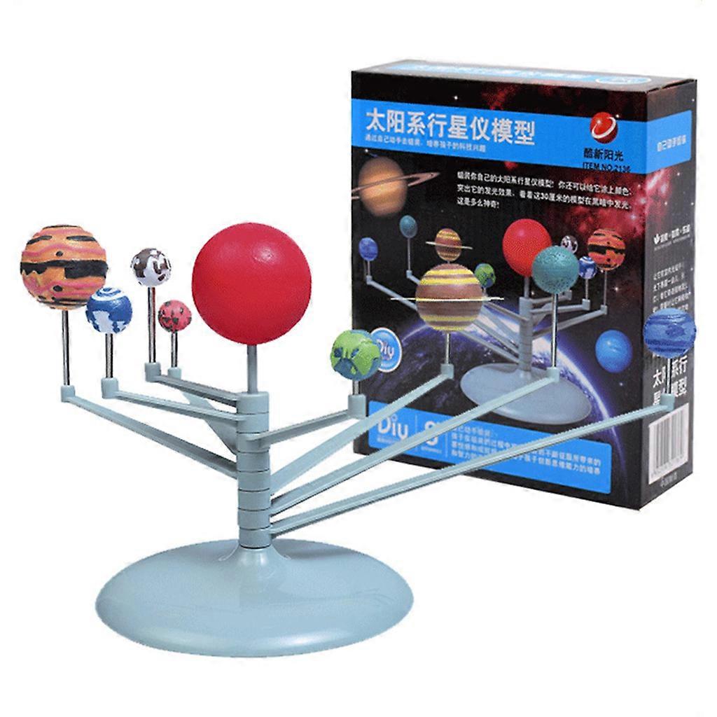 Kids Solar Model Eight Planets Science Toy Portable Improve Intelligence Toys