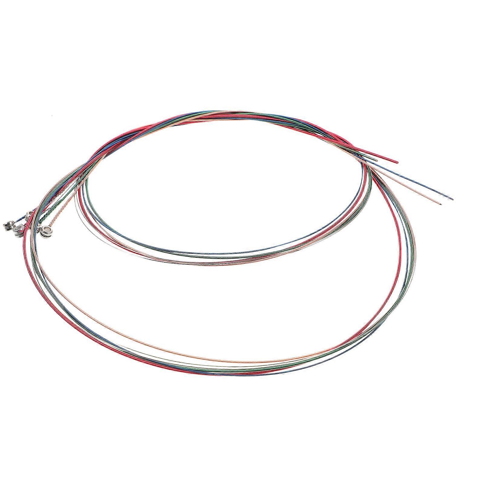 6pcsギター弦メタルアコースティックギター弦フォークギター弦ギターアクセサリー