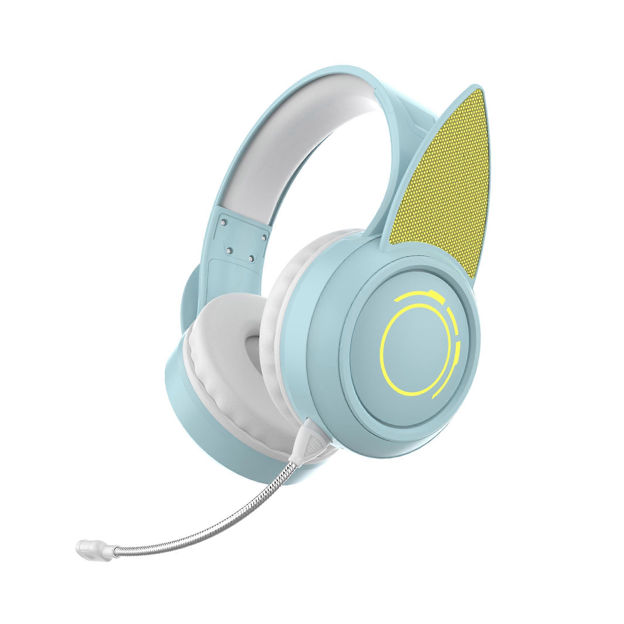 New Arrival RGB Wireless Headsets With ENC Mic Game Mode Bluetooth 5.3 Headphones Support Adjust Color Best gift