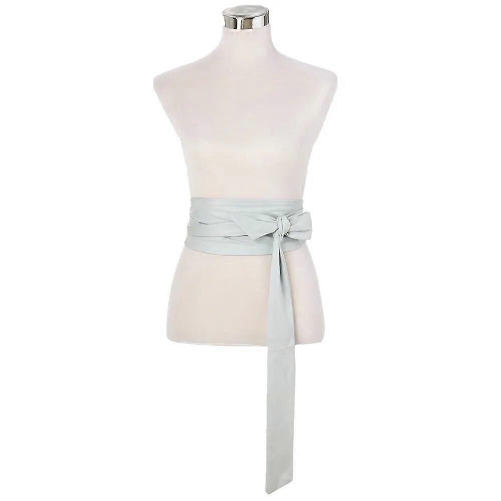 Helisopus New Suede Belts for Women Corset Camel Autumn Winter Waist Belt Female Waistband Solid Bow Tie Wide Belts