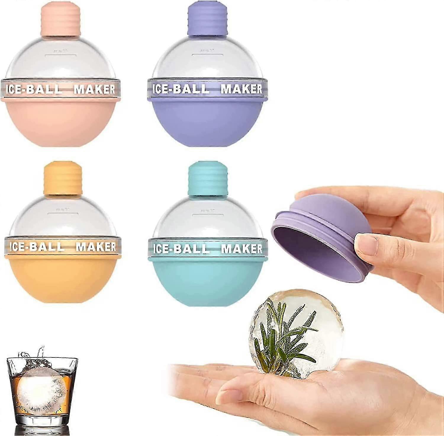 4pc Light Bulbs Ice Molds,silicone Ice Cube Molds,creative Light Bulbs Ice Molds