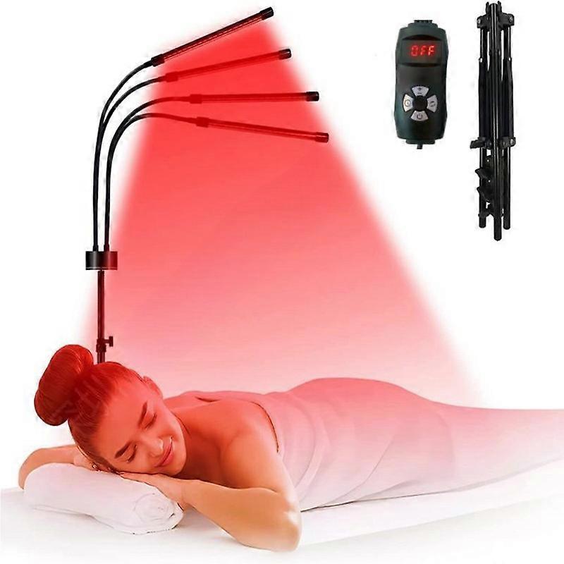 Rotlichttherapie, 80/180 LEDs Rotlichtgeräte mit 15 "-60" verstellbarem Stativständer, Ferninfrarot 850nm Nahinfrarot 660nm Rotlichtlampe