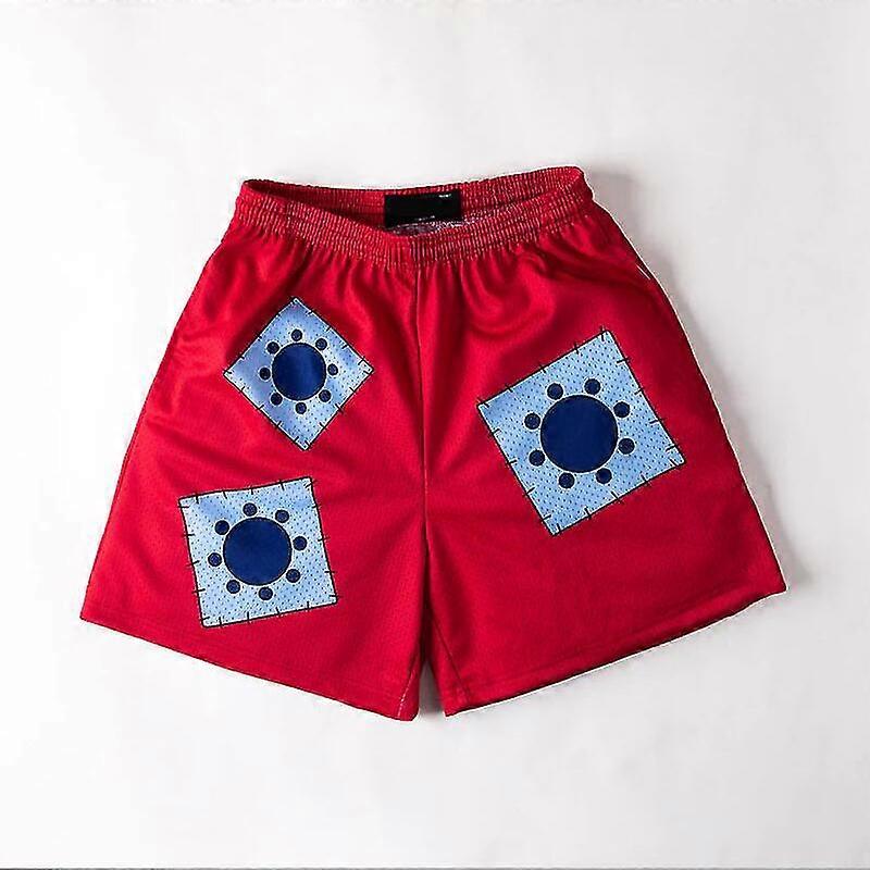 Anime Shorts Harajuku Beach Pantalons courts Simple Style Devil Fruit 3D Printed Shorts Anime Maillots de bain pour hommes Surdimensionné 6xl Noir