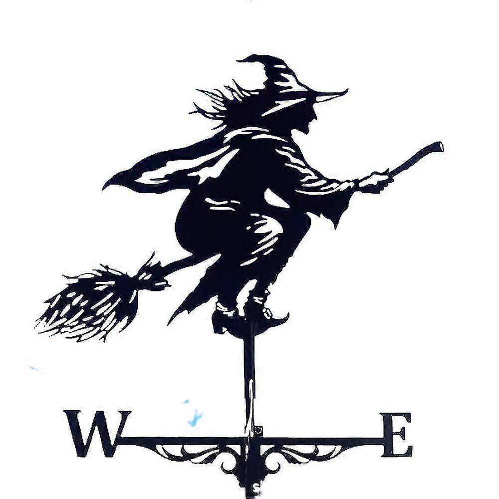 Weather Vane With Wind Direction Indicator Witch