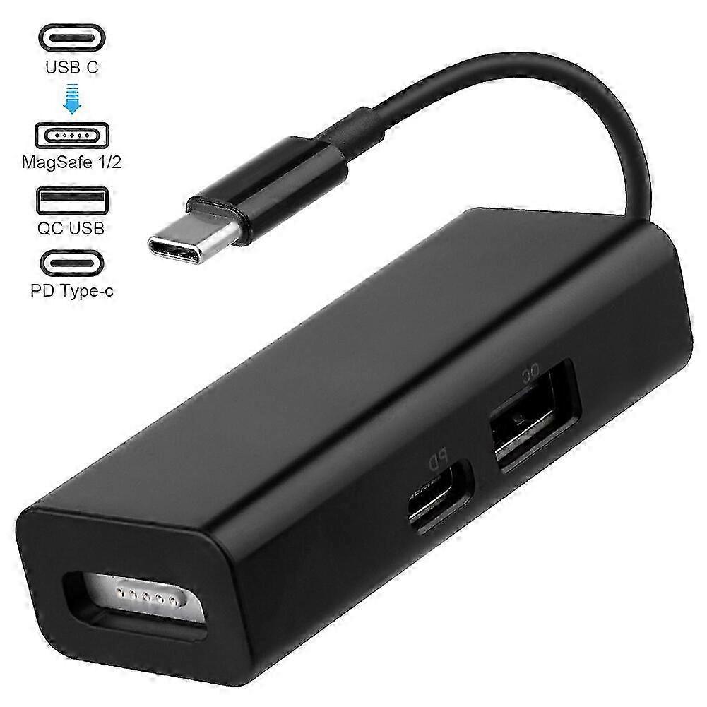 USB-C 3-in-1 MagSafe Adapter Type C To MagSafe 1/2 Converter For Notebooks,100% New