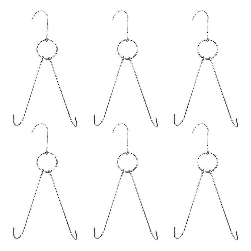 6 Pcs Pot Rack Hooks Hams Meat Hanger Processing Butcher Hook Butcher Hooks