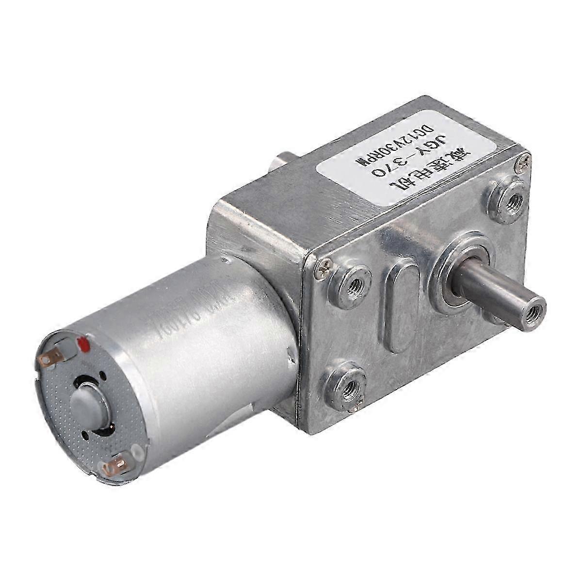 Jgy370 Dc Motor 12v 30rpm Reduce Speed Motor With High Torque Turbo Worm Geared
