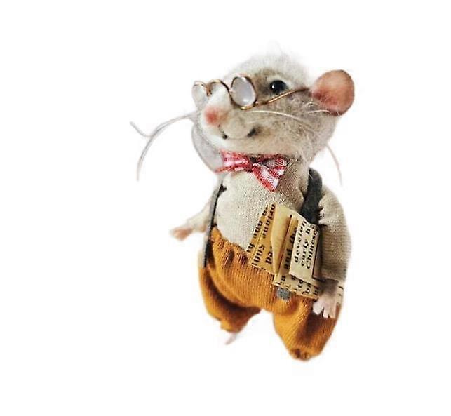 Ornament,Christmas Felted Mouse, Cute Needle Wool Felt Mouse Ornament