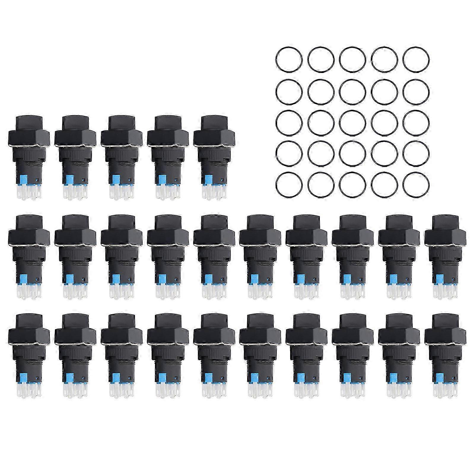 25Pcs 3 Speed Selector Rotary Switch ABS Brass Rotary Changeover Switches for Distribution Box 220V